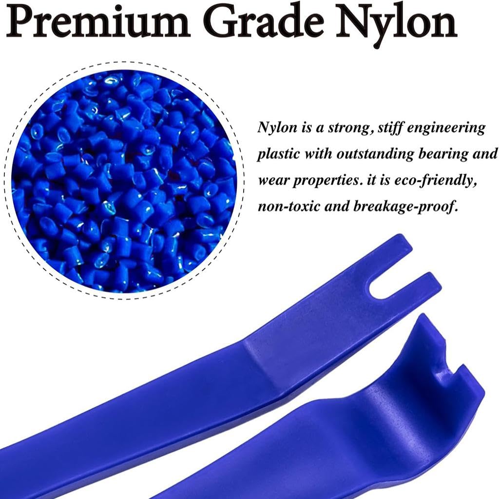 ZIBUYU Auto Trim Removal Tool Kit 5PCS with Non Scratch Pry Design for Car Interior | Ergonomic and Scratch Free Tools for Panel Disassembly