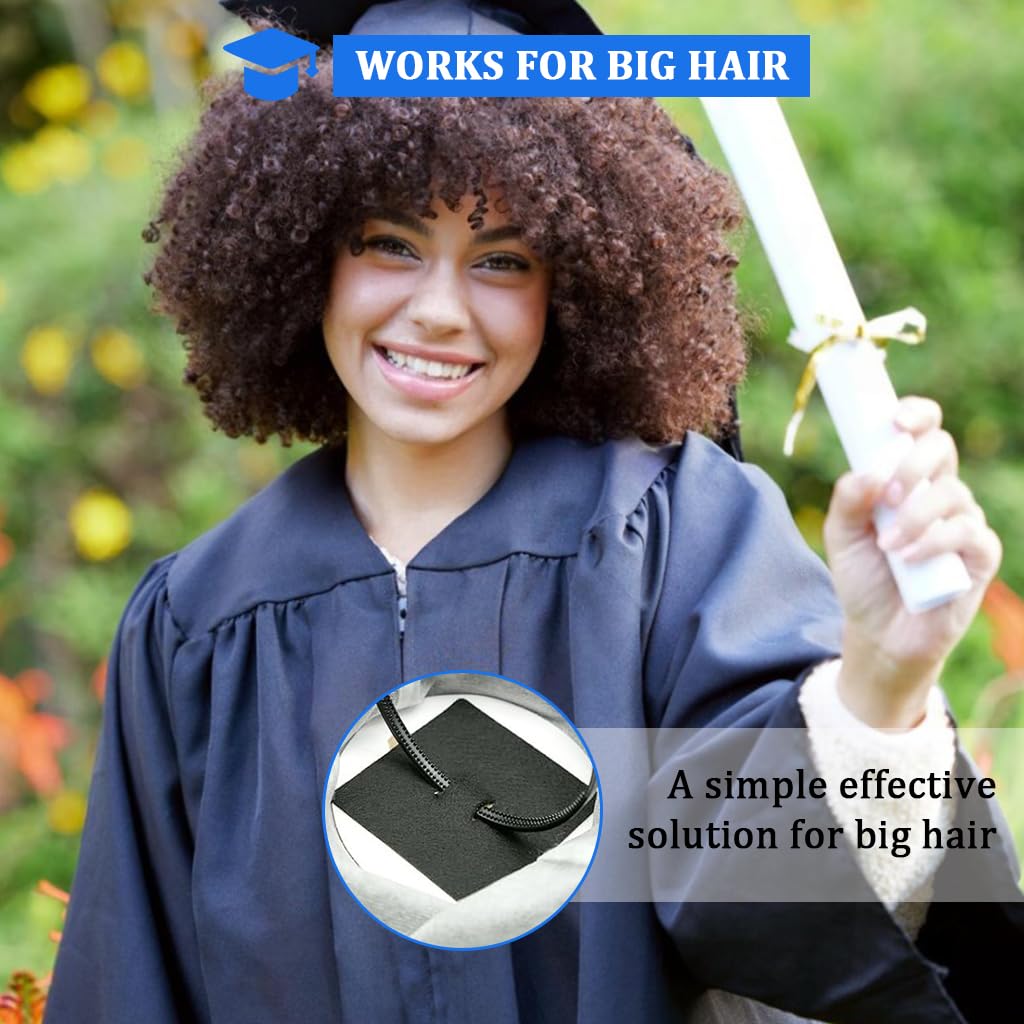 PATPAT Graduation Cap Headband for Secure Fit with Anti Fall Holder Insert | 2pcs Set