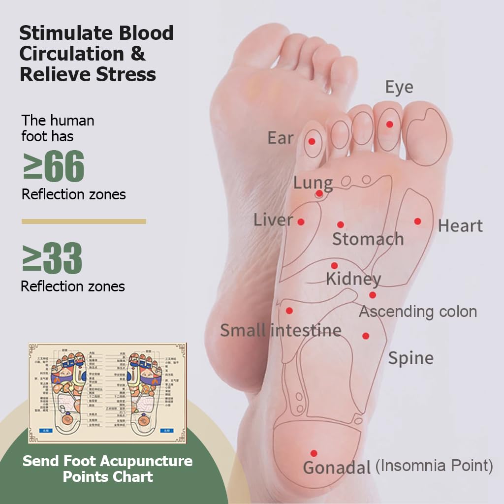 HANNEA Foot Massager Roller for Pain Relief and Deep Relaxation 3PCS Green for Women and Men