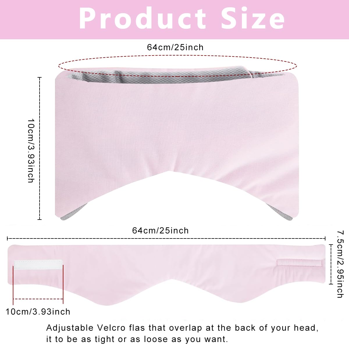 HANNEA Eye Mask for Sleeping with Double Sided Design and Noise Reduction | Soft Cotton Travel Blindfold