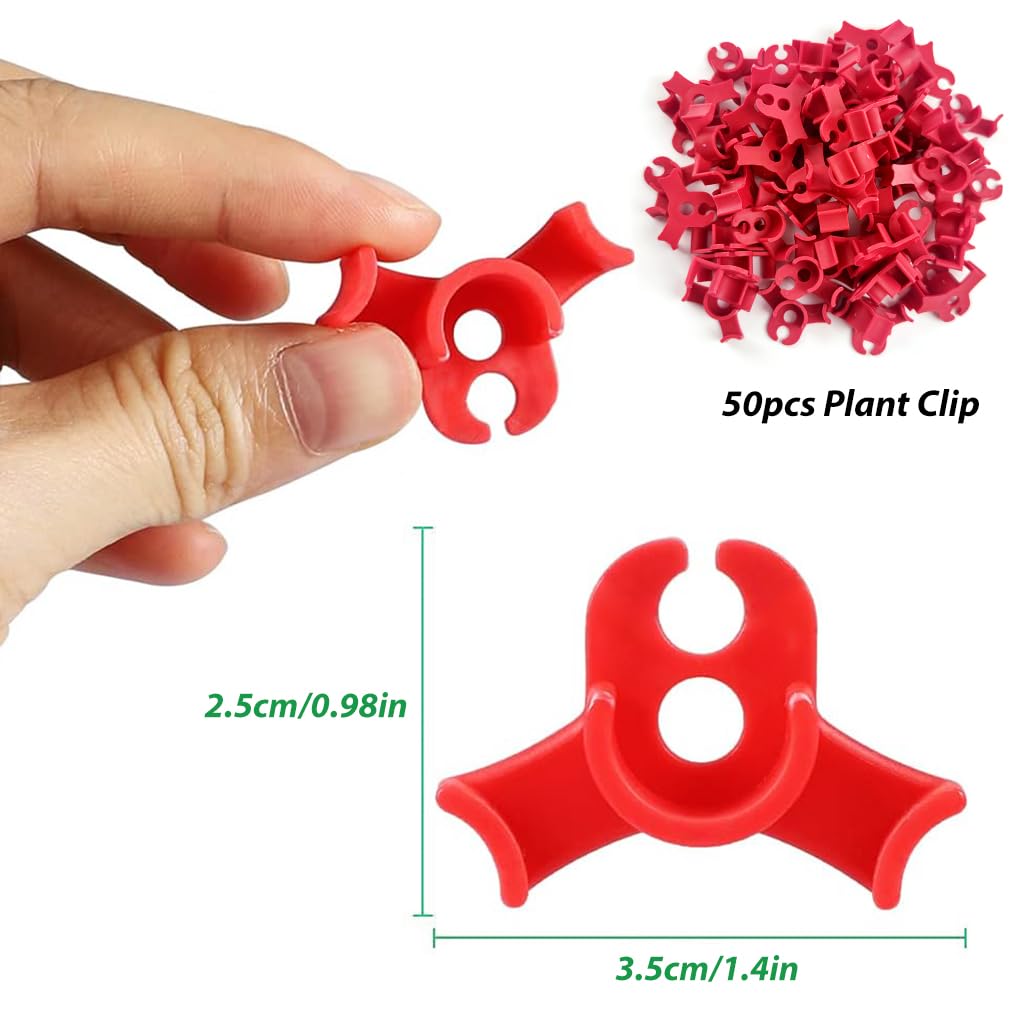 Proberos® 50pcs Plant Clip Plastic Support Clip Bender Clip for Plant Branch Control Clip Growing Angle Control Clip