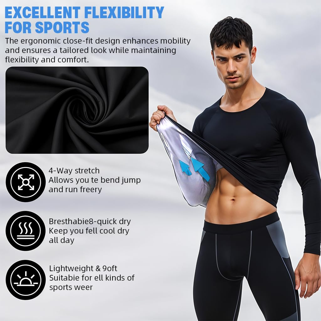 PROBEROS Sport T Shirt for Running and Gym with Moisture Wicking Polyester Fabric | Black XL