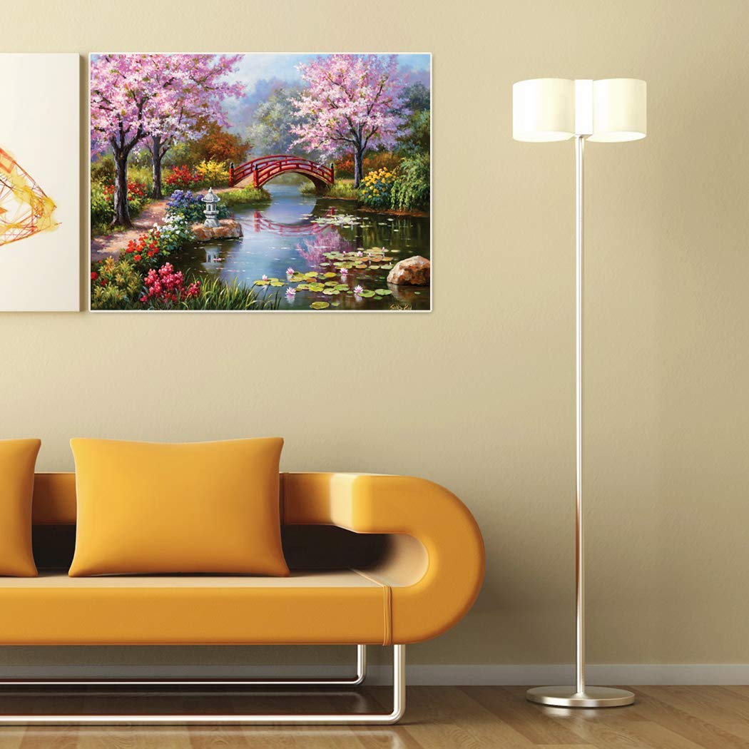 Venzina DIY 5D Diamond Painting Kit for Home Wall Decor with 17-Side Sparkle Diamonds 40x50cm