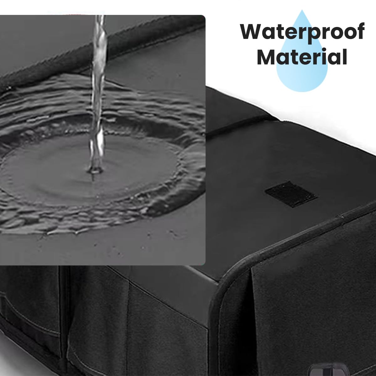 STHIRA Car Boot Organizer for Groceries and Tools featuring 72L Dual Compartments with Waterproof Liner and Oxford Cloth | Foldable Trunk Storage