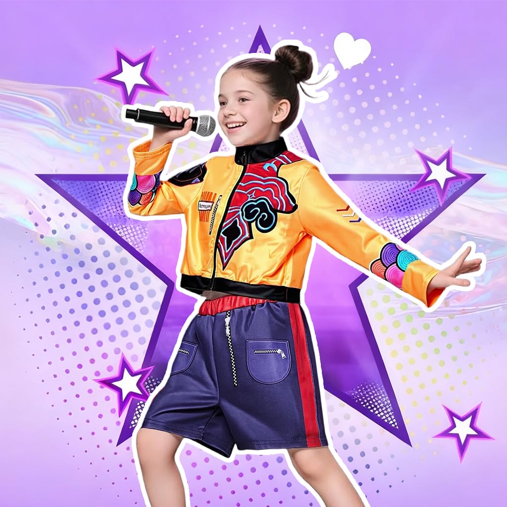 PATPAT Halloween Cosplay Costume for Party featuring Rumi Jacket Shirt and Pants Size 150cm