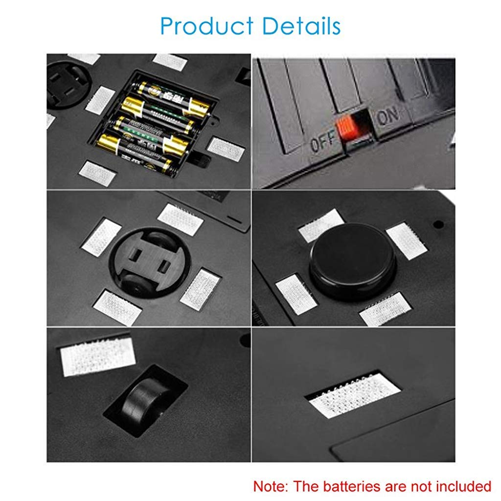 Supvox Home Automatic Vacuum Smart Floor Cleaning Robot Auto Dust Hair Paper Dirt Magic Broom Cleaner/Sweeper (Black)