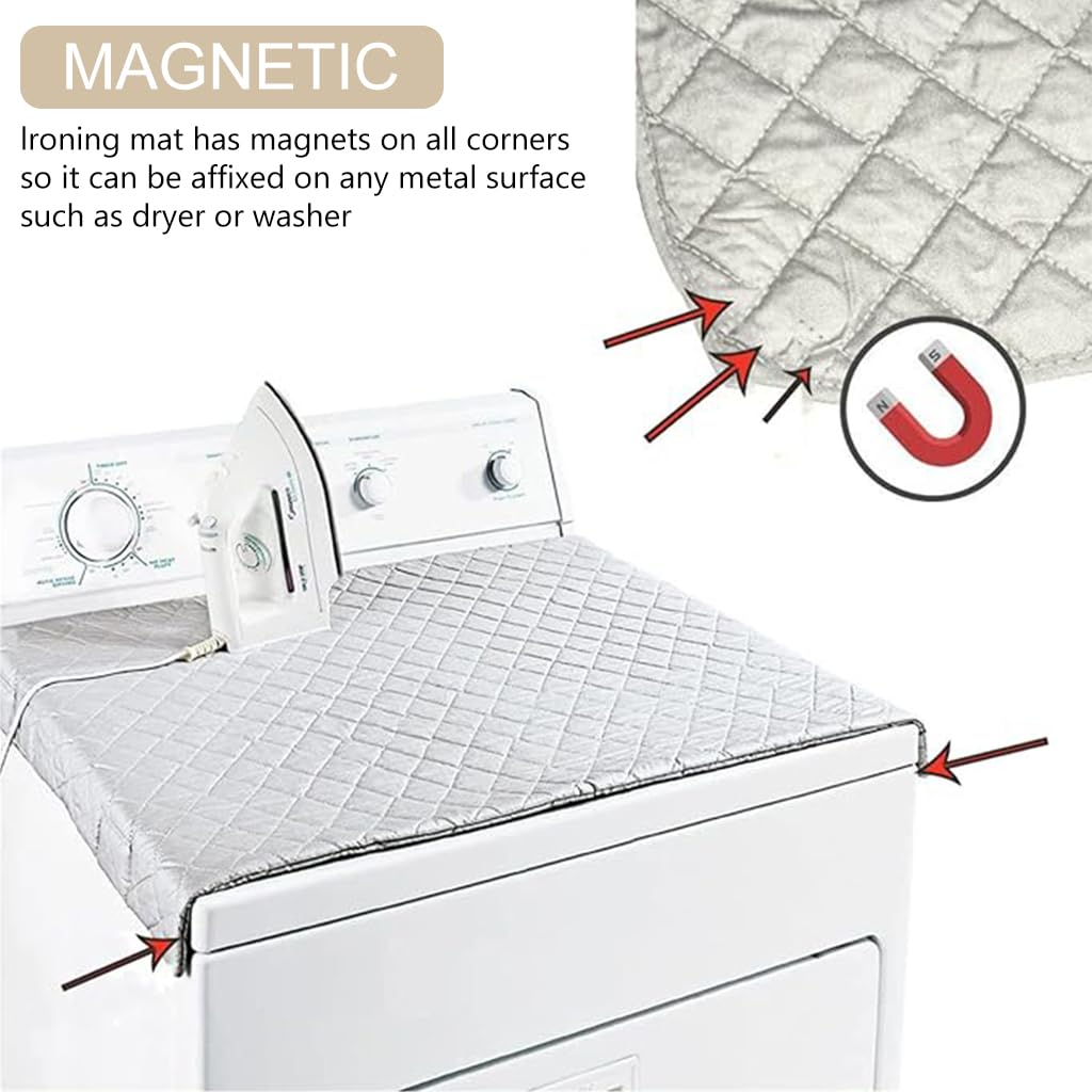 HASTHIP Ironing Blanket for Tabletop Use with 18.8x33.5 in Foldable Design | Heat Resistant Cotton Mat