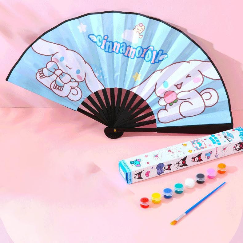 PATPAT® Kawaii Rave Fan | Large Hand Fan | Festival Gear & Accessory |