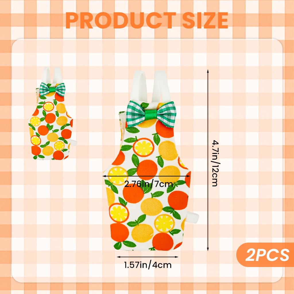 ZIBUYU Parrot Clothes 2Pcs for Budgies featuring Elastic Straps and Soft Waterproof Fabric | Washable Bird Flight Suit