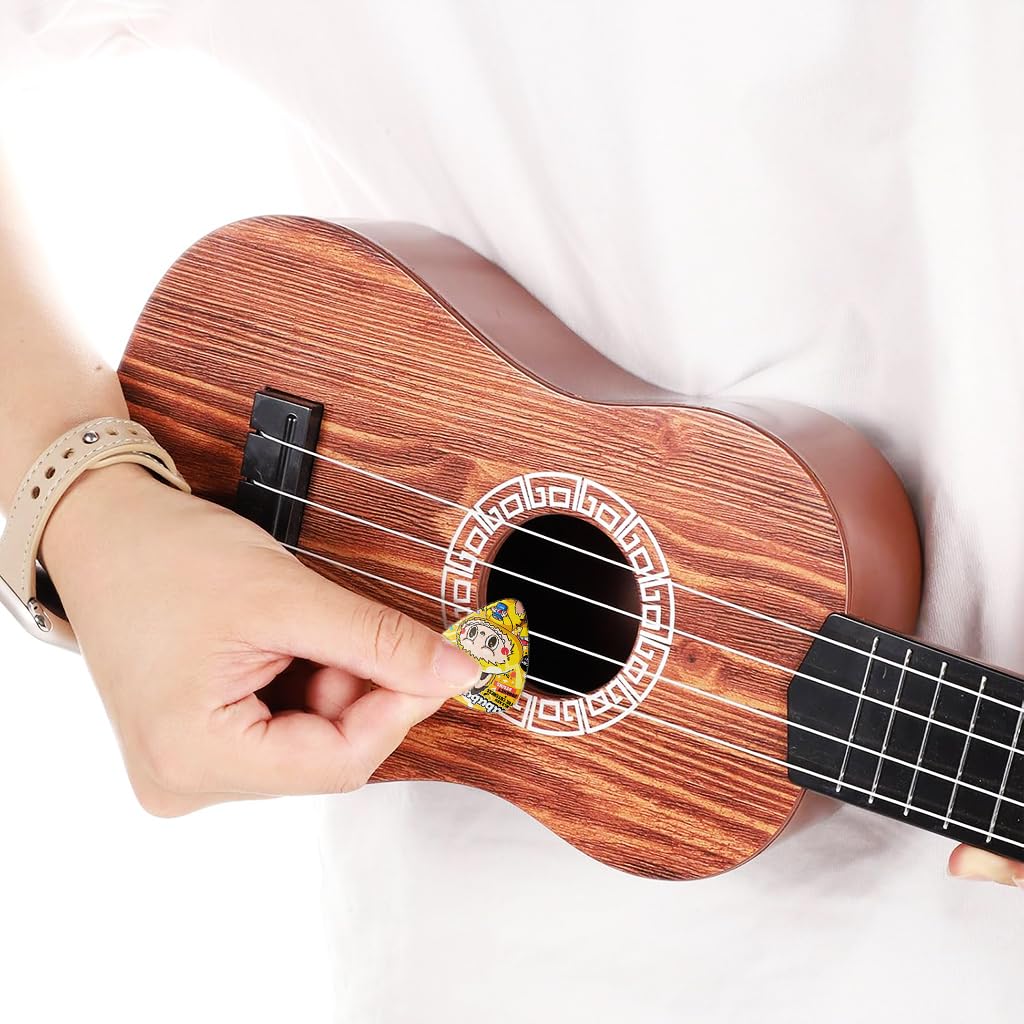 FANCYKU Electric Guitar Picks 12 pcs 1.0 mm featuring Cartoon Comic Design and ABS Material