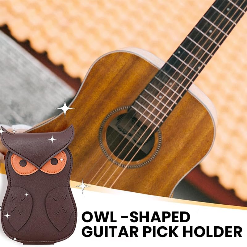 HASTHIP Guitar Pick Holder Case for Travel with Bi Fold Design Holding 18 Picks | PU Leather Snap Closure