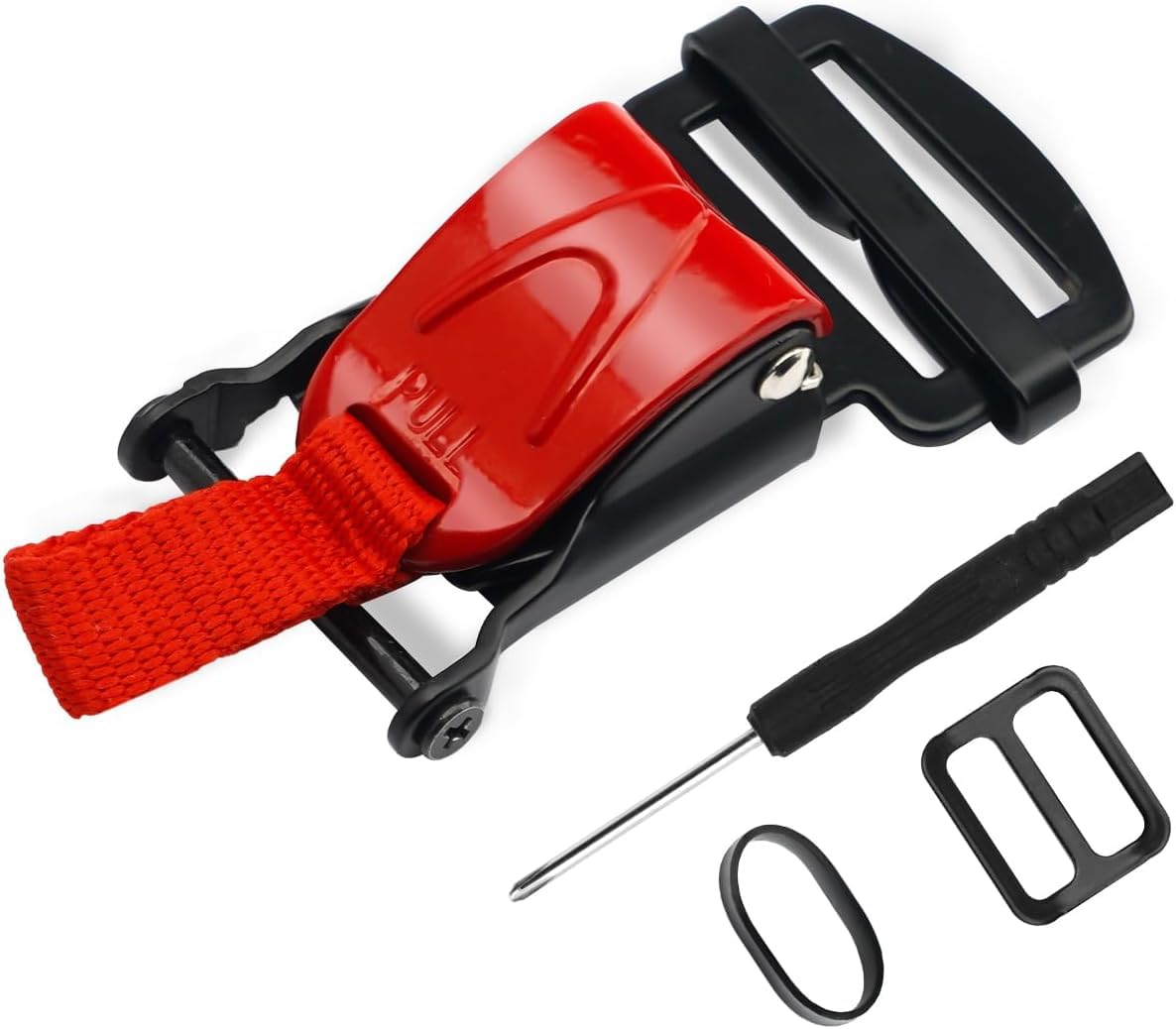 STHIRA® Helmet Quick Release Buckle Replacement Kit, All Stainless Steel Ratcheted Helmets for Chin Strap Up to 1