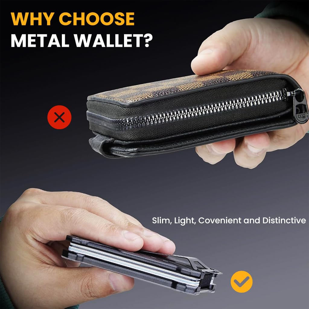 OFIFO Metal ID Card Holder for Office and School with Secure Clip & Aluminum Alloy Design