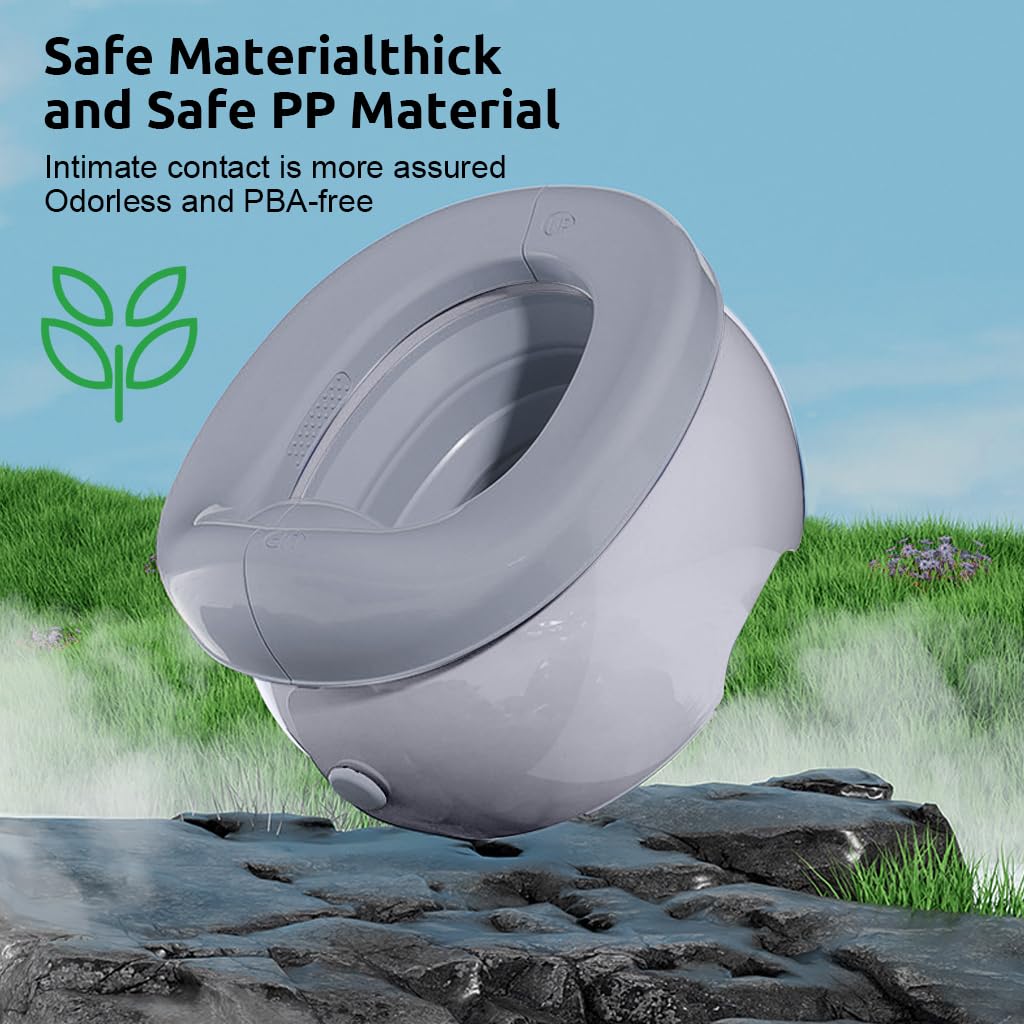 SNOWIE SOFT Potty Seat for Kids featuring Removable Liner Bucket and Foldable Design | Portable Toilet for Toddlers 2 to 5 Years