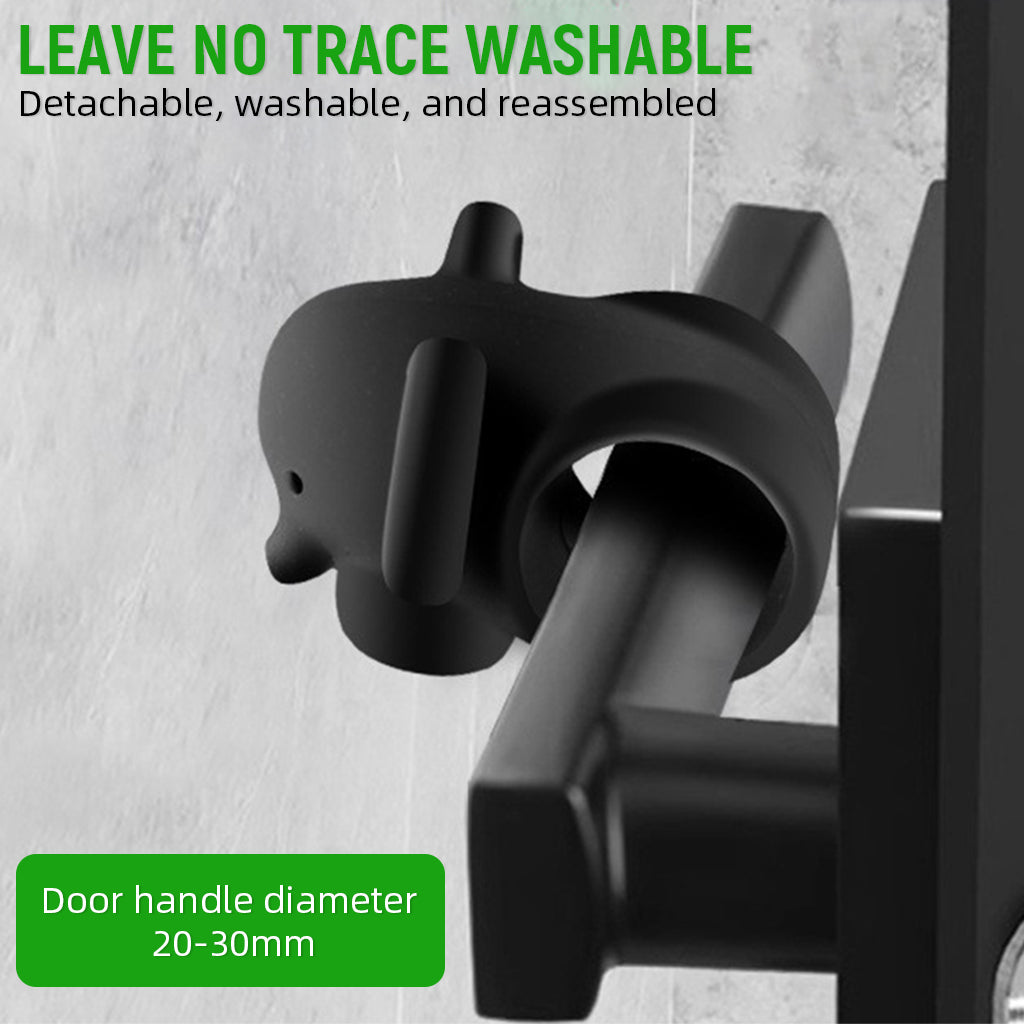 SNOWIE SOFT 3Pcs Silicone Door Stoppers Cartoon Elephant Door Stoppers Door Knob Rings Wall Protectors Universal Door Knob Protectors for 20-30 Dia Door Knobs