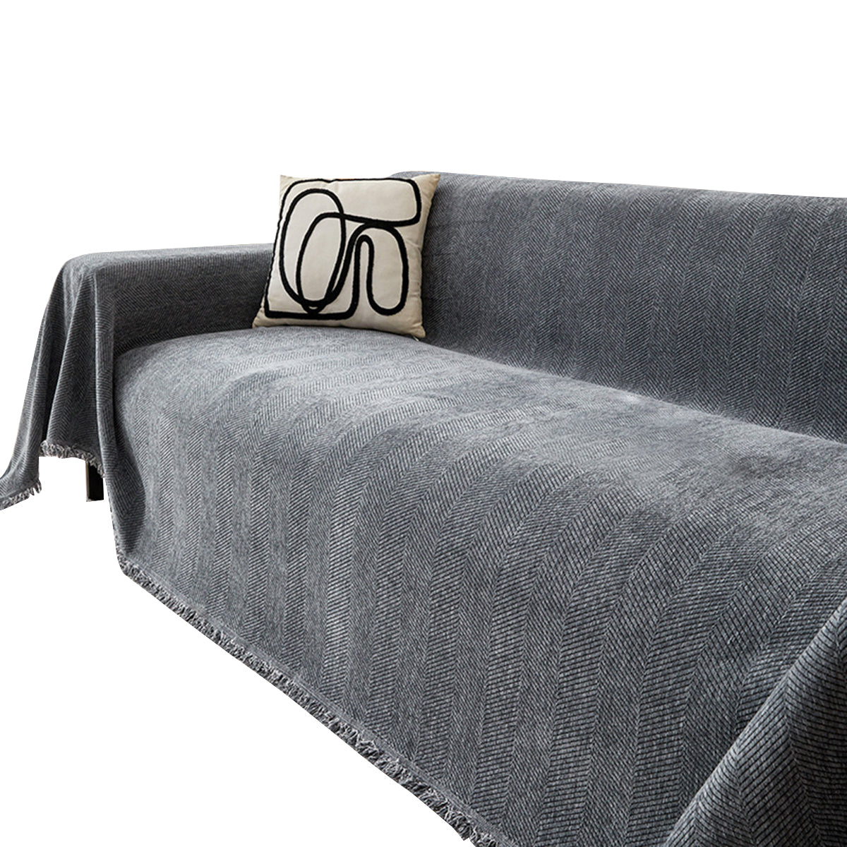 HASTHIP Sofa Covers Couch Covers for 2 Cushion Couch Washable Decorative Sectional Couch Covers Sofa Slipcovers Loveseat Bed Throw Cover for Living Room, Bedroom, 70 * 70 inches