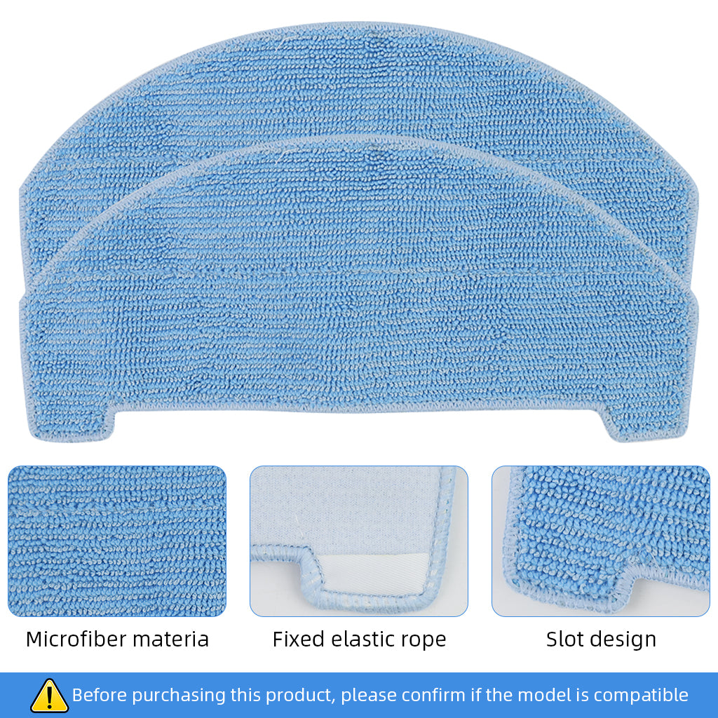 HASTHIP 7Pcs Replenishment Kit, Replacement Accessories for ILIFE A20 Pro Robot Vacuum Cleaner, Replacement Parts Includes 3 Side Brushes, 2 Mop Cloth, 2 Filters - Cleanning Tools