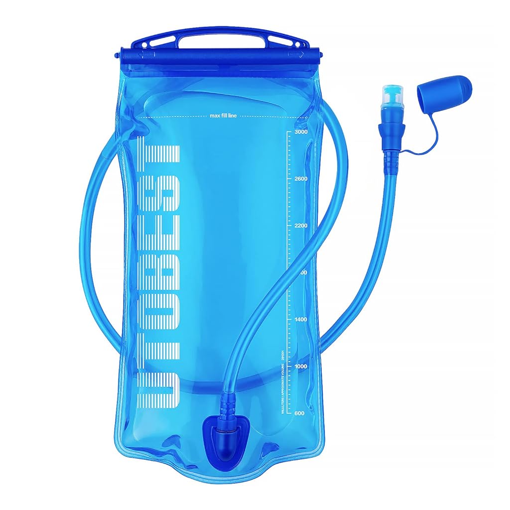 HASTHIP® Water Bladder with Drinking Hose 3L Outdoor Lightweight Water Jug Water Bag Hydration Bladder with Handle, Food Grade BPA-free Sport Water Bladder for Camping, Hiking, Biking