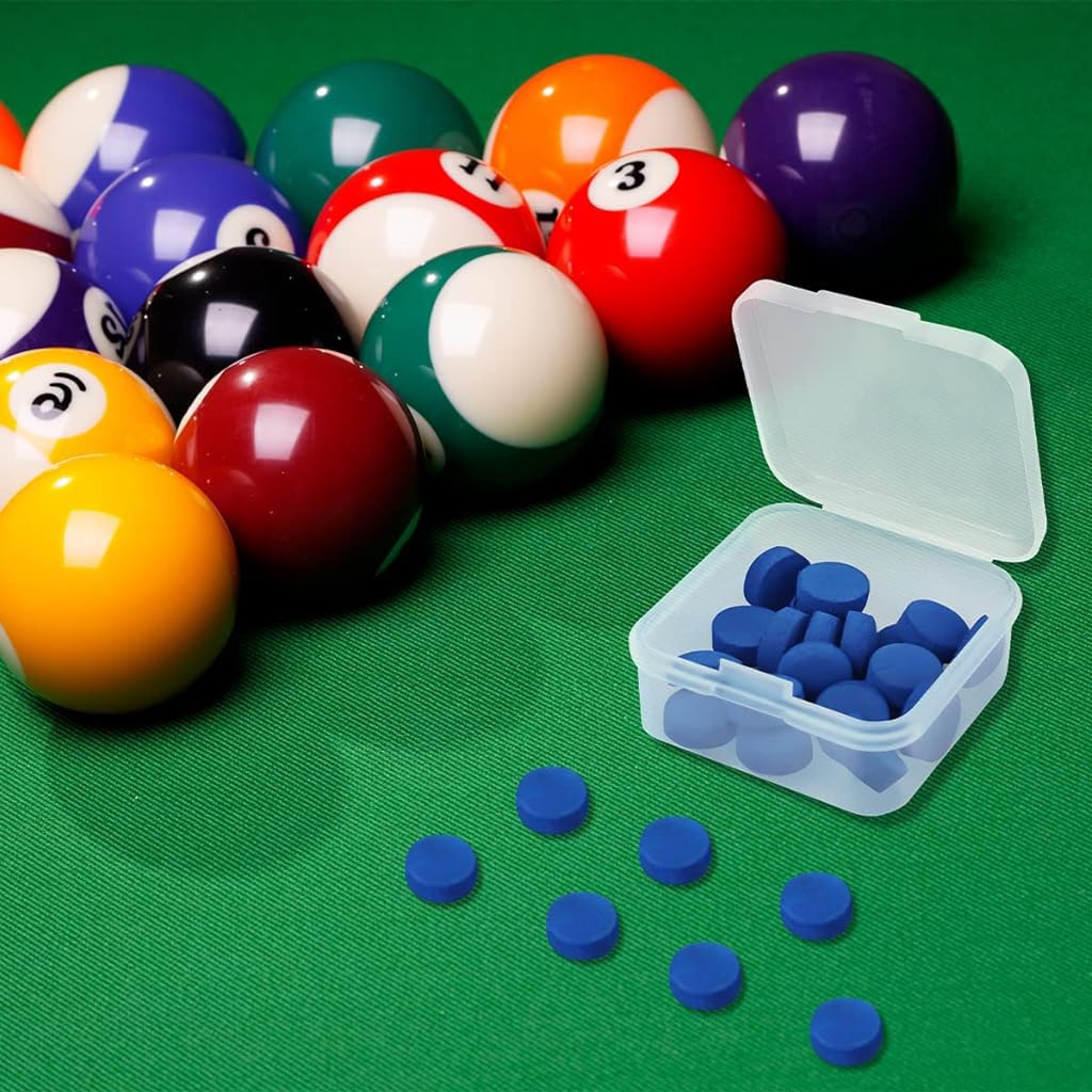 Proberos Cue Tips for Billiards Pool and Snooker featuring 20pcs 10mm Fit | Synthetic Leather
