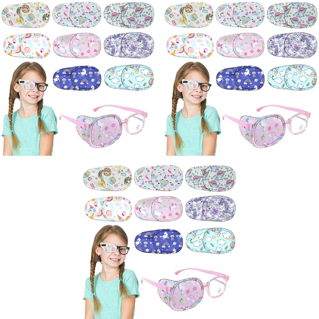 HANNEA Single Lens Cover for Kids Vision Correction featuring Slide-In Design and 24PCS Set