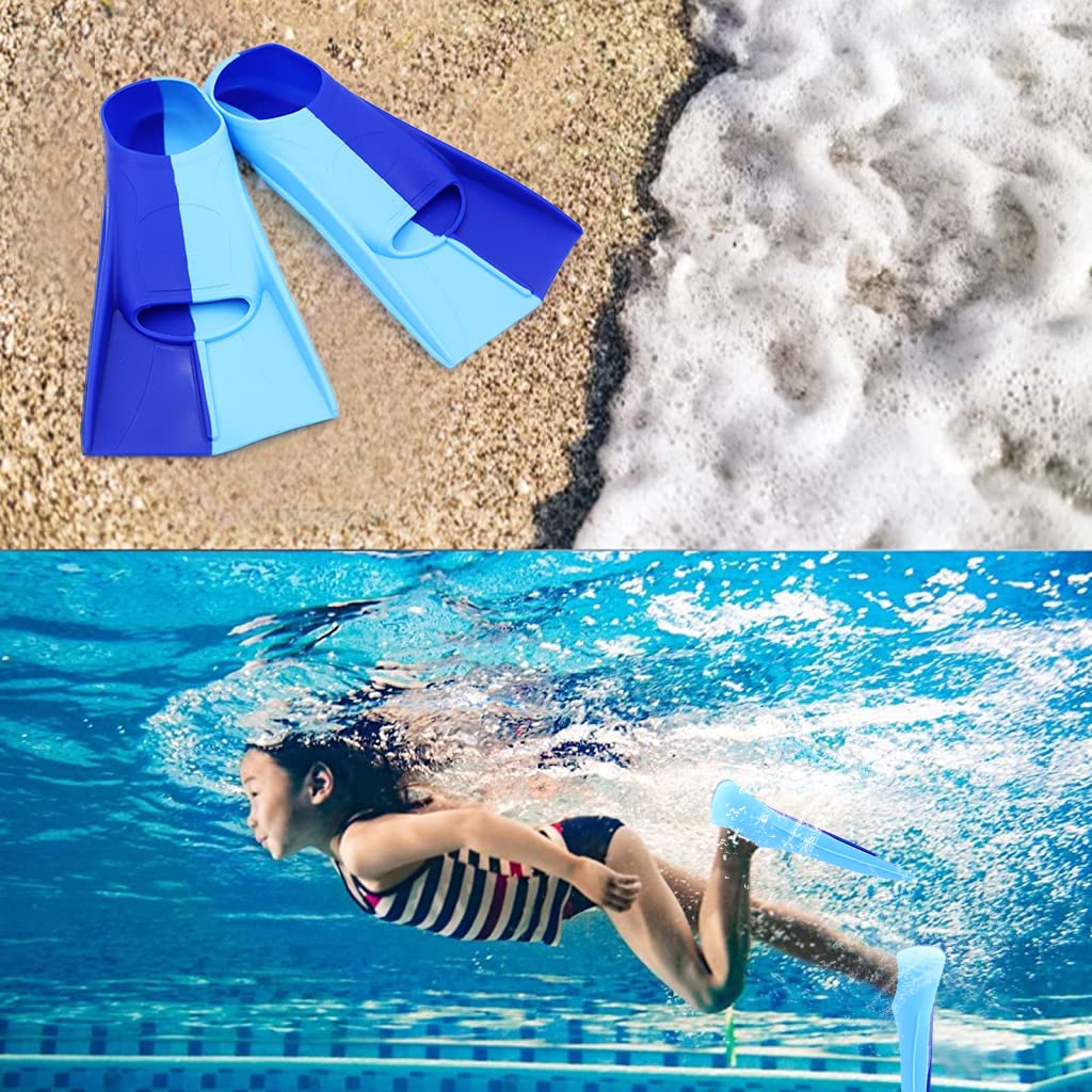 PROBEROS Swimming Fins for Freestyle and Backstroke Training with 26cm Sole | Silicone Short Blade Design for Teens and Adults