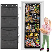 PATPAT® Large Capacity Door Hanging Toy Organizer for Kids Room Keep Toys Organized and Easily Accessible Visual Storage Grids and Sturdy Design Perfect for Babies, Toddlers, and Kids 165*60cm