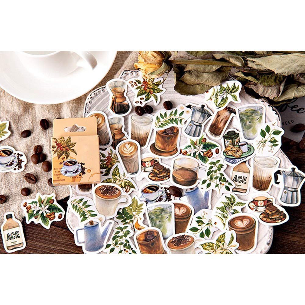 HASTHIP Vinyl Spring Flower Waterproof Plant Stickers (Multicolour)