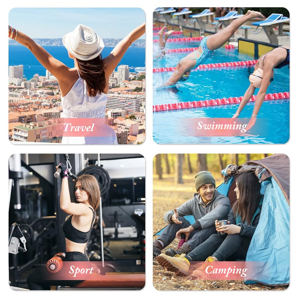 PALAY Women Gym Bag for Travel and Fitness with Shoes Compartment 49x21x25cm Oxford Waterproof Black