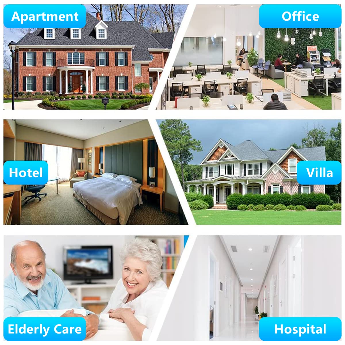 HASTHIP Wireless Door Bell for Home with Memory Function and IP44 Waterproof | 36 Ringtones and 328ft Range