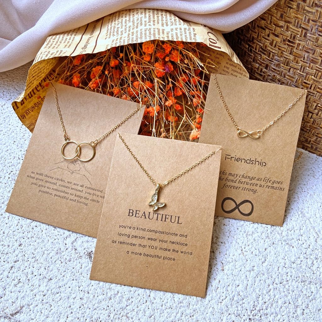 Zibuyu Pendant Necklace Set for Women and Girls featuring 5PC Design with 42cm Chain | Golden Alloy Adjustable Jewelry Gift