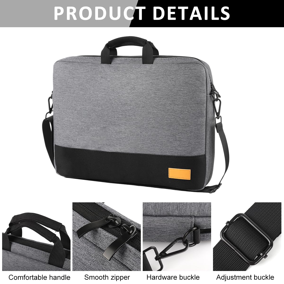 ZORBES Laptop Sleeve Bag for 15–16.1 inch Laptops with Detachable Strap and Padded Protection