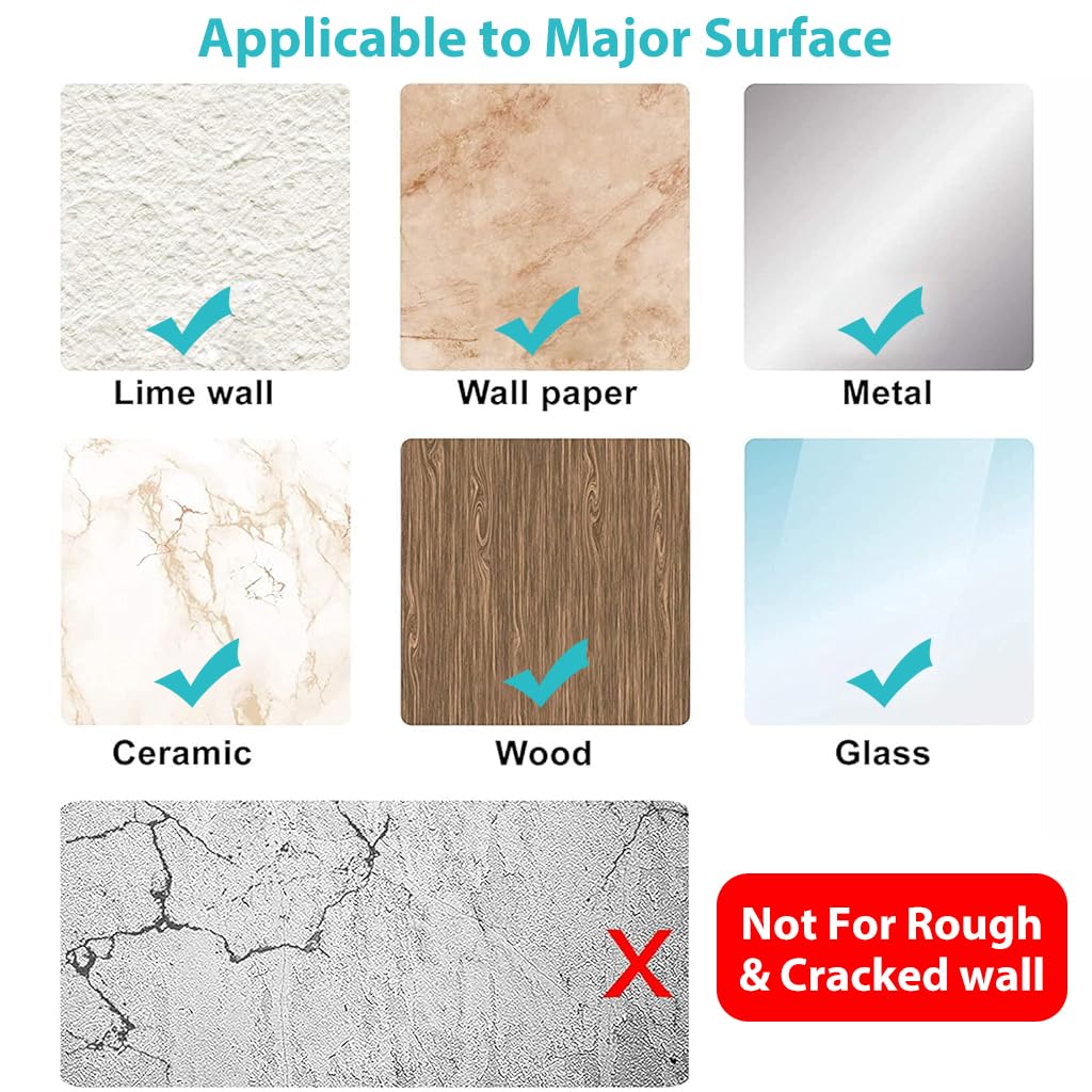 ZIBUYU Door Protector for Home with 1.96 in Round Shock‑Absorbent Rubber Bumper | Transparent Wall Guard