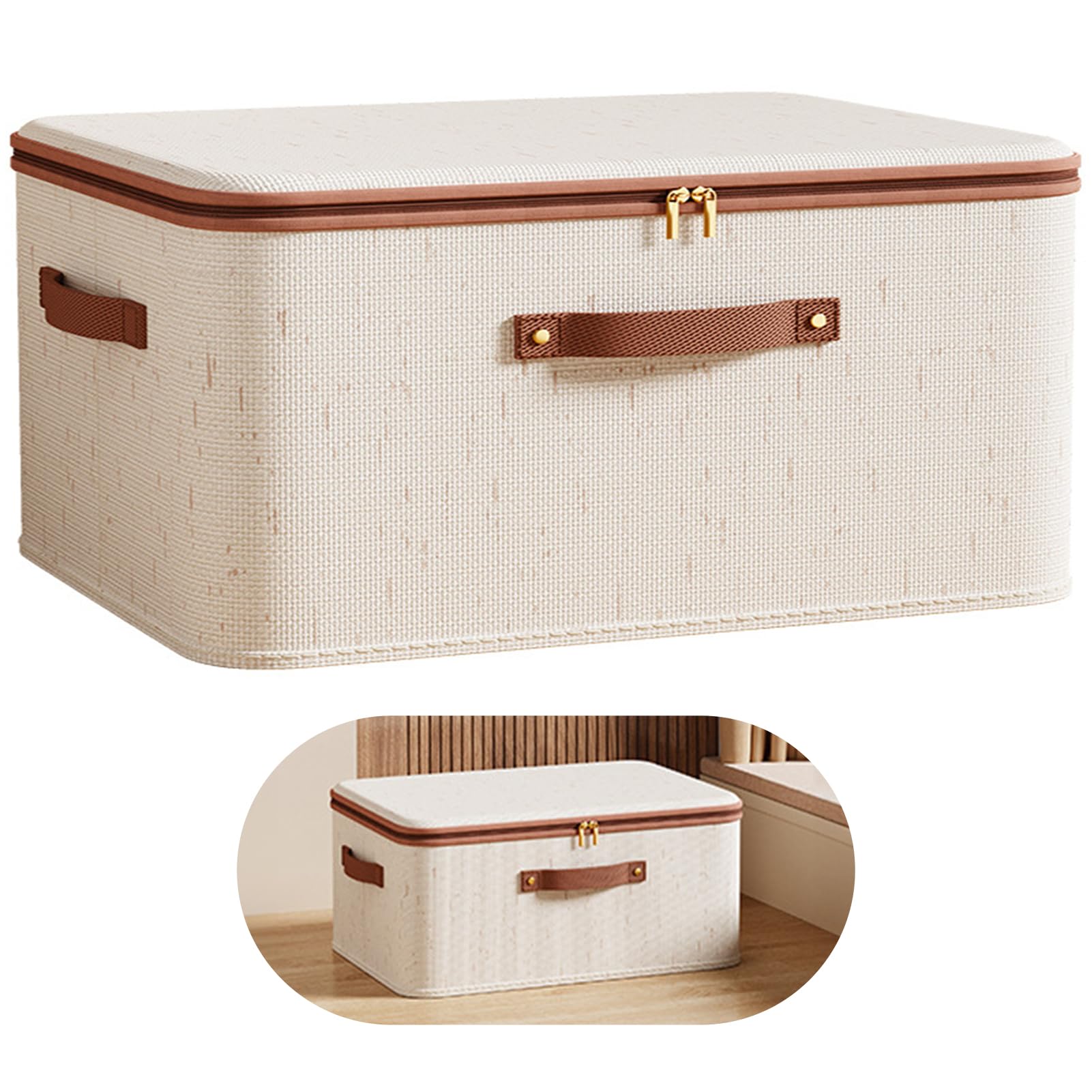 HASTHIP® 8L Rigid Storage Bin with Zipper Lid