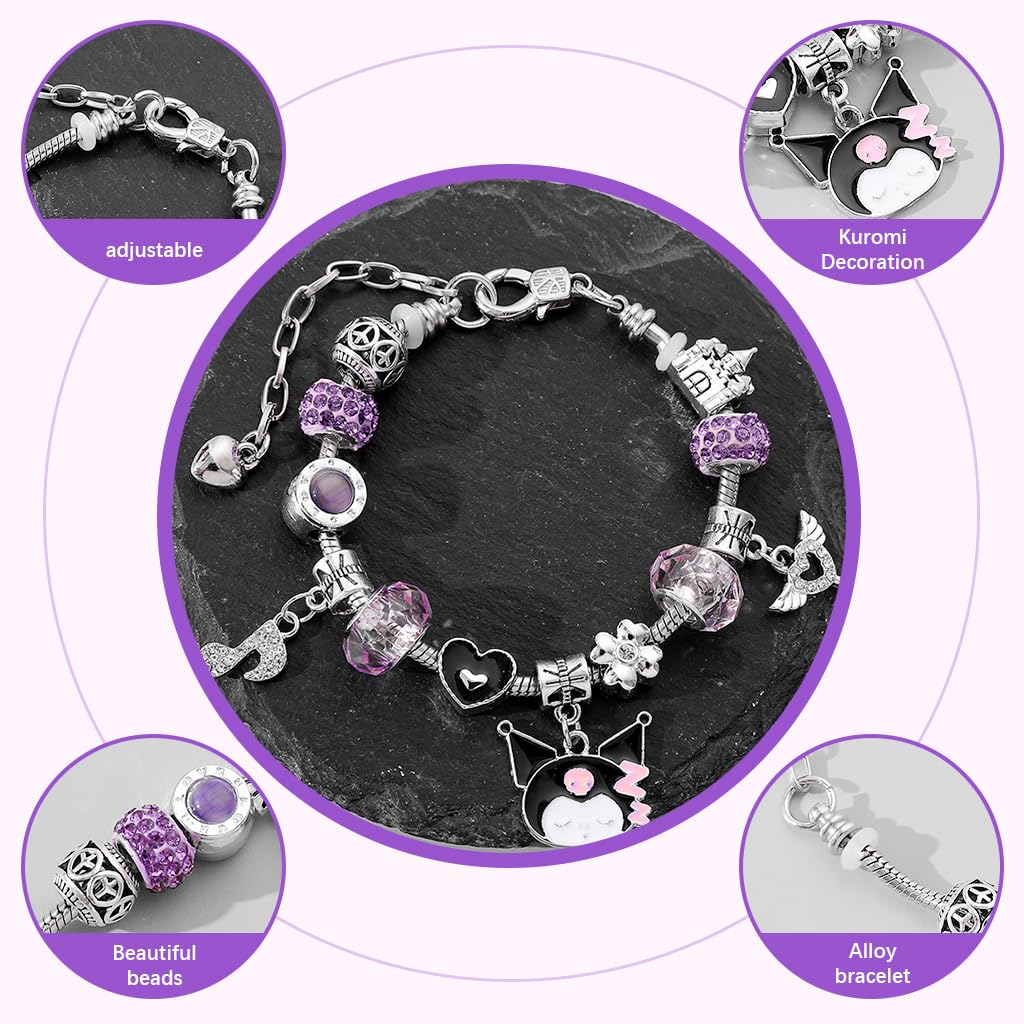 SANNIDHI Bracelet for Girls with Cute Charms and Heart Key Design | Ideal Friendship Gift