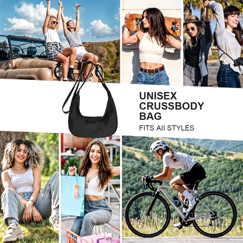 PALAY Small Sling Crossbody Bag for travel and daily use with adjustable strap | lightweight nylon design for women and men
