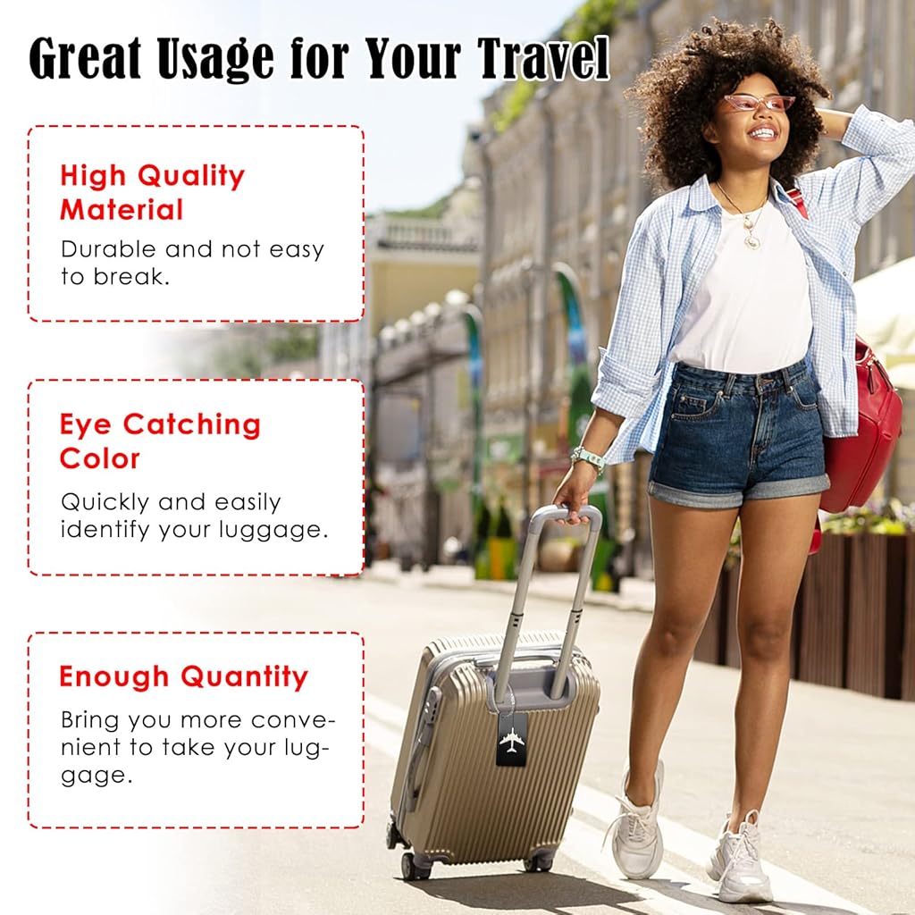 ZIBUYU® Luggage Tags, PVC Identification