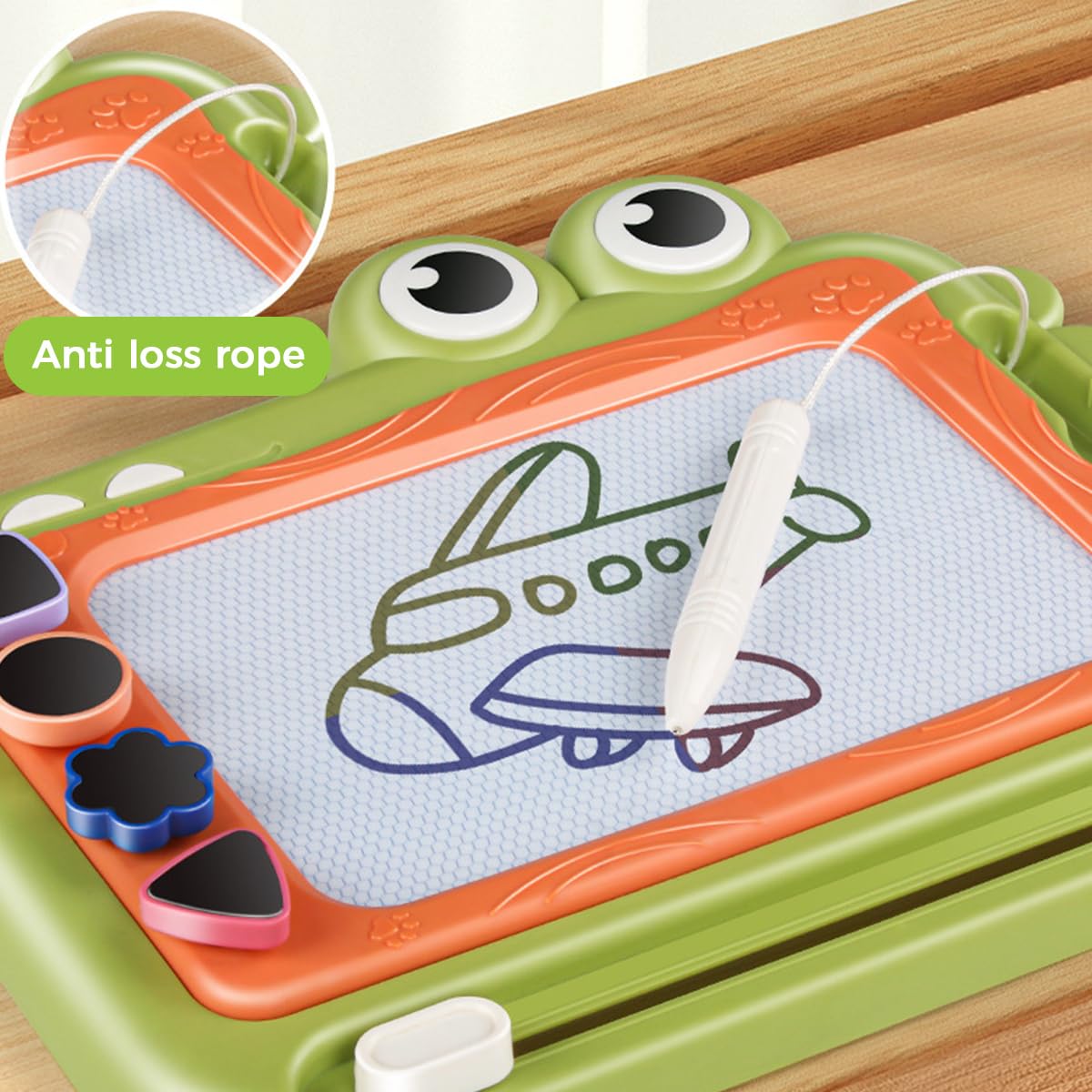 PATPAT Drawing Pad for Kids with 12.5x9.4 in Magnetic Board and Detachable Legs | Mess-Free Travel Art Toy