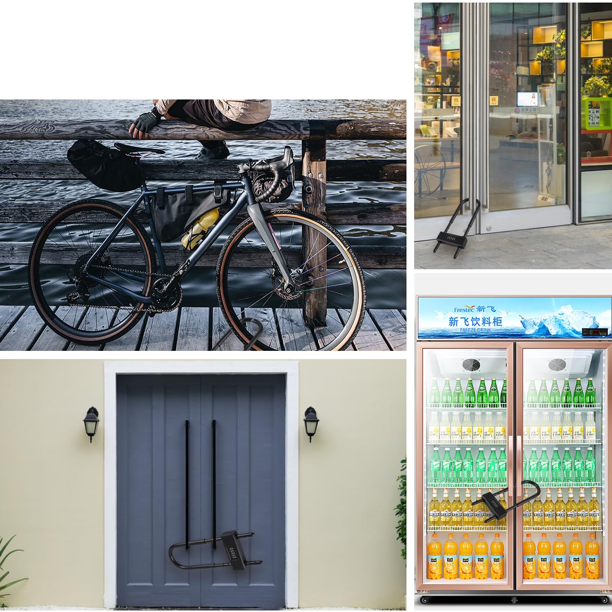 STHIRA Cycle Lock for Bike and Gate with 5 Digit Combination featuring Adjustable Alloy Steel Shackle