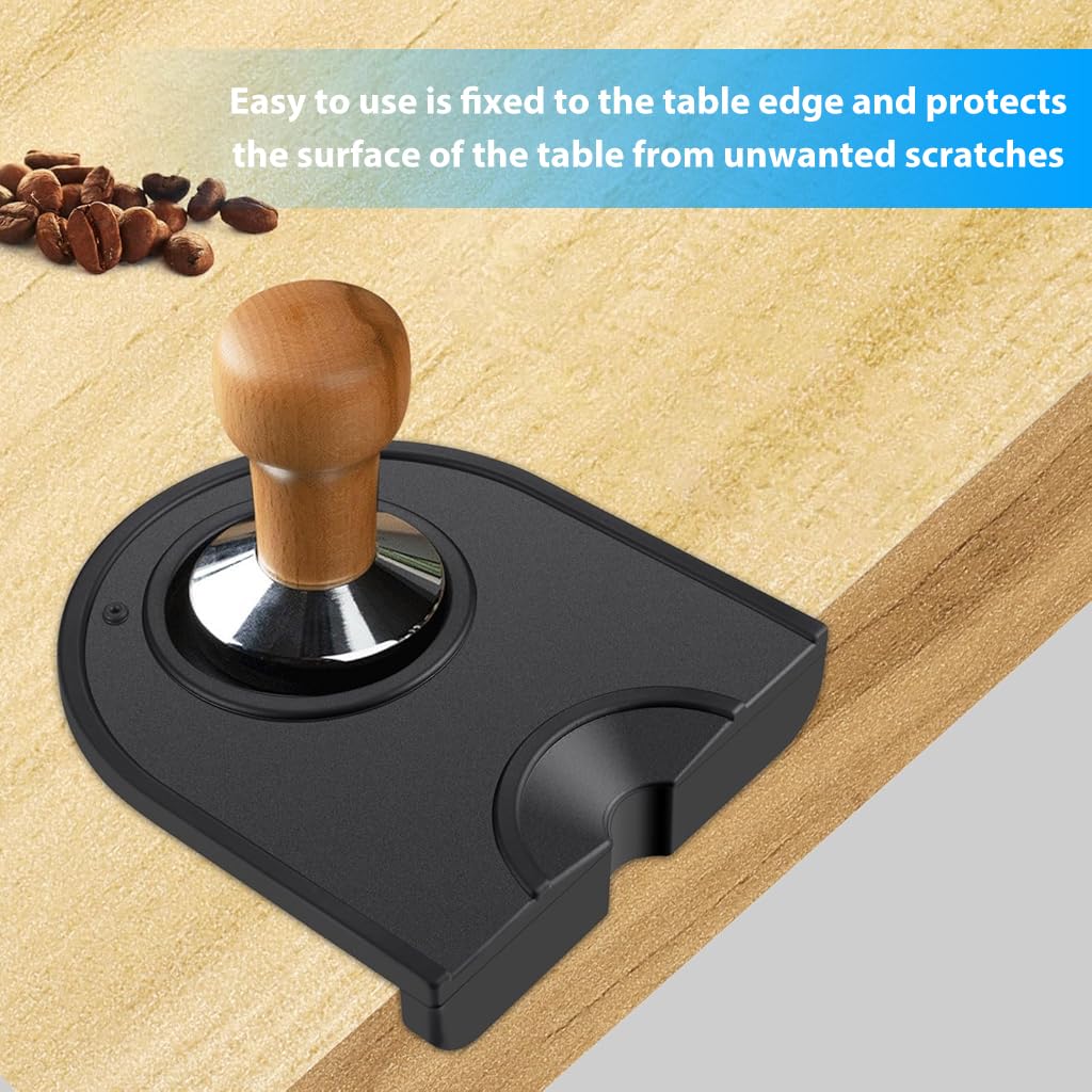 Supvox® Silicone Tamping Mat Soft Coffee Tamper Mat, Anti Slip Coffee Mat, Universal Coffee Accessories, Practical Espresso Tamper Mat for Coffee Station, Kitchen, Bar (14x12.6cm)