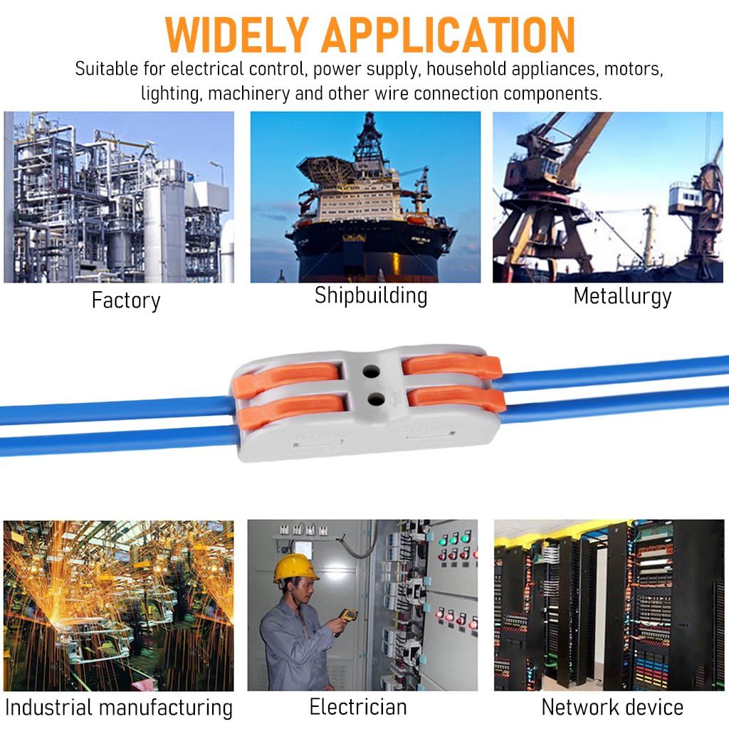 Serplex Wire Connector Kit 20 pcs for 28-12 AWG with Lever Control Design | Flame Retardant PC