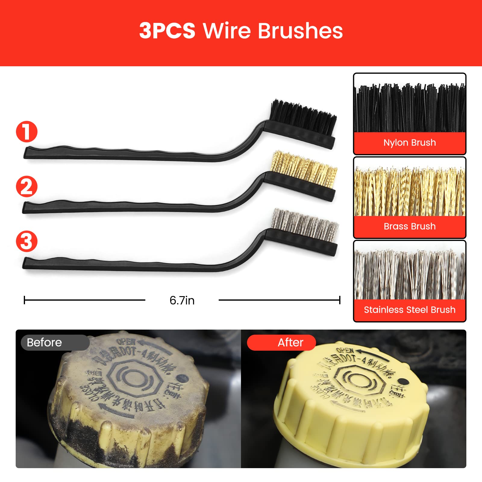 STHIRA Car Cleaning Brush Kit for Interior and Exterior Detailing with 18Pcs Tools | Includes Microfiber Wash Mitt and Tire Brush