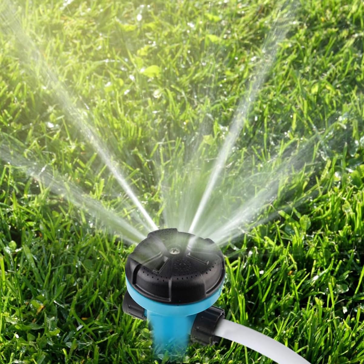 Optifit Garden Sprinkler for Lawn and Garden Watering featuring Spiked Base | Easy Relocation