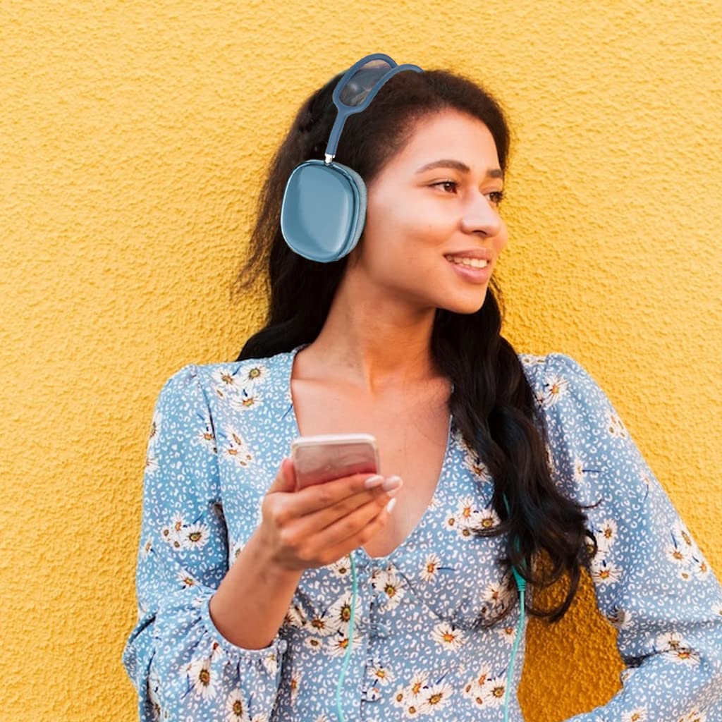 Zeitel Clear Case for AirPods Max featuring Precise Cutouts and Soft TPU Protection | Transparent Cover