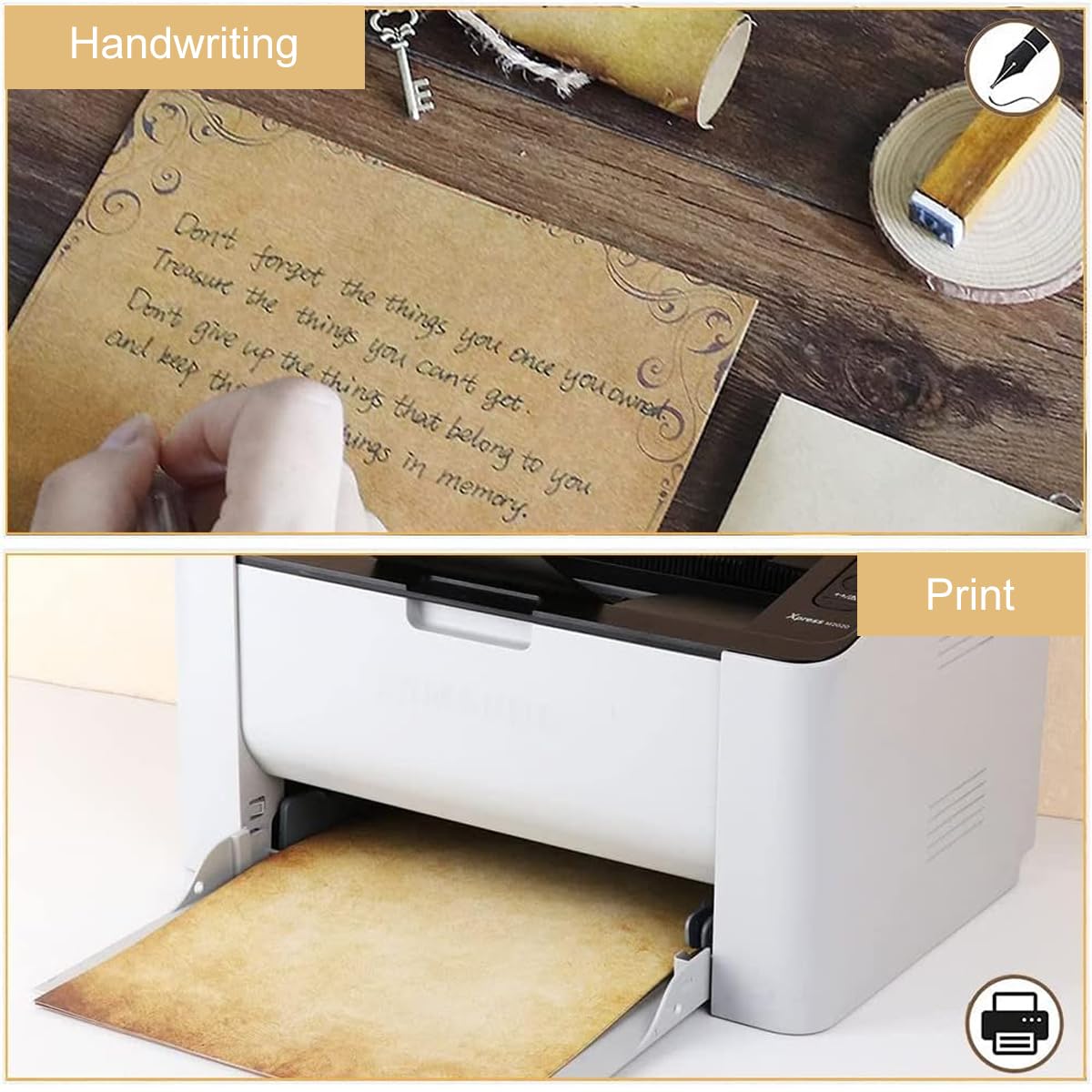 OFIFO Vintage Letter Writing Paper Sheets for Invitations and Journaling 48 Pcs 8.26x5.7in | 8 Floral Retro Designs