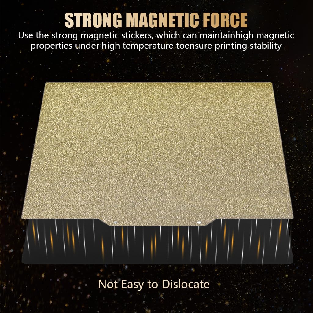 Serplex 3D Printer Heated Bed Build Plate for Anycubic Kobra | 230x230mm Double-Sided PEI Steel