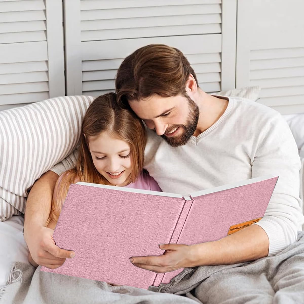 HASTHIP Photo Album for DIY Scrapbook Memories with 40 Pages and Linen Hard Cover | Ideal Gift for Family and Travel
