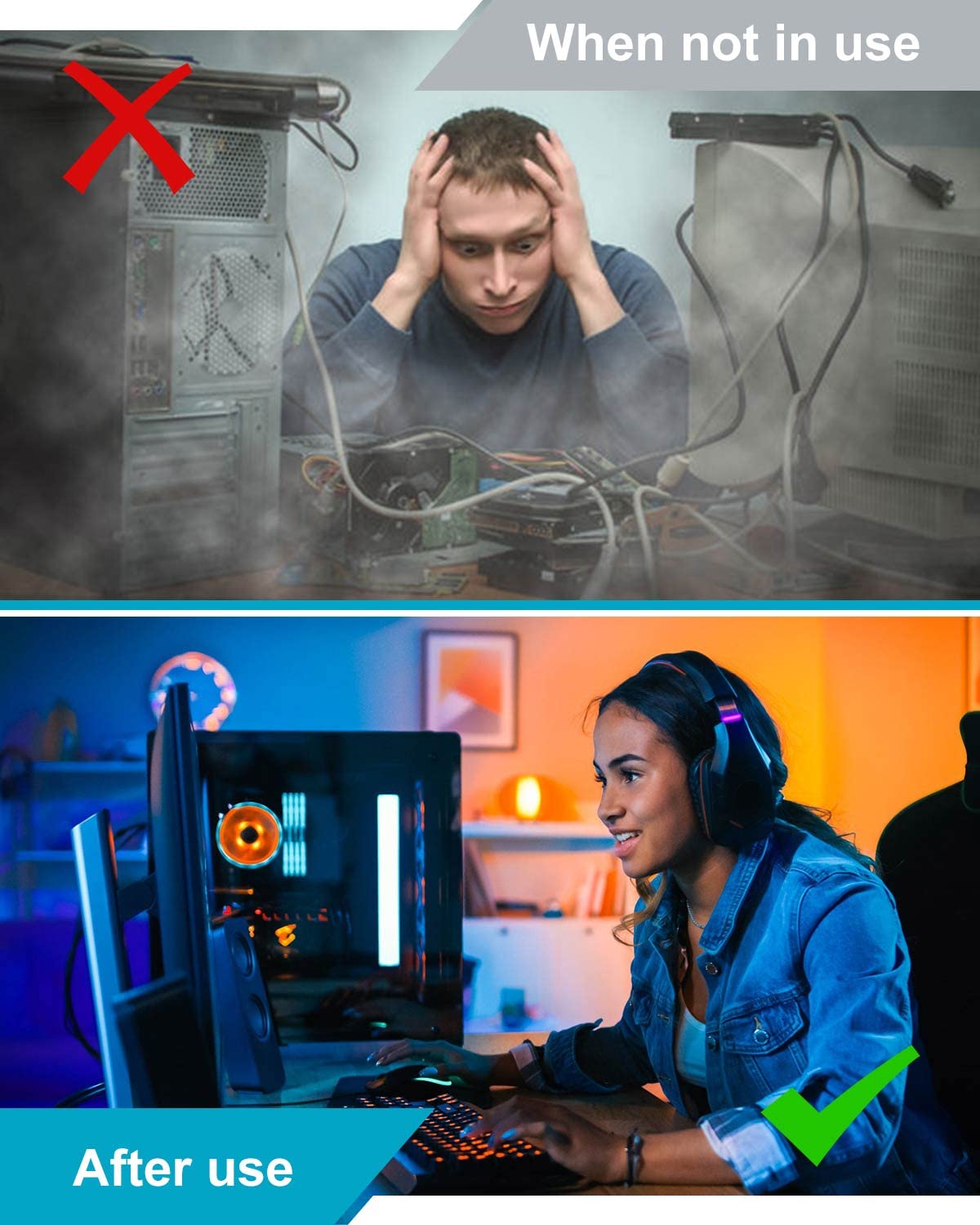 ZORBES M.2 SSD Heatsink for PC and PS5 with Double Side Cooling and 3×0.95×0.4in Pad | Aluminum