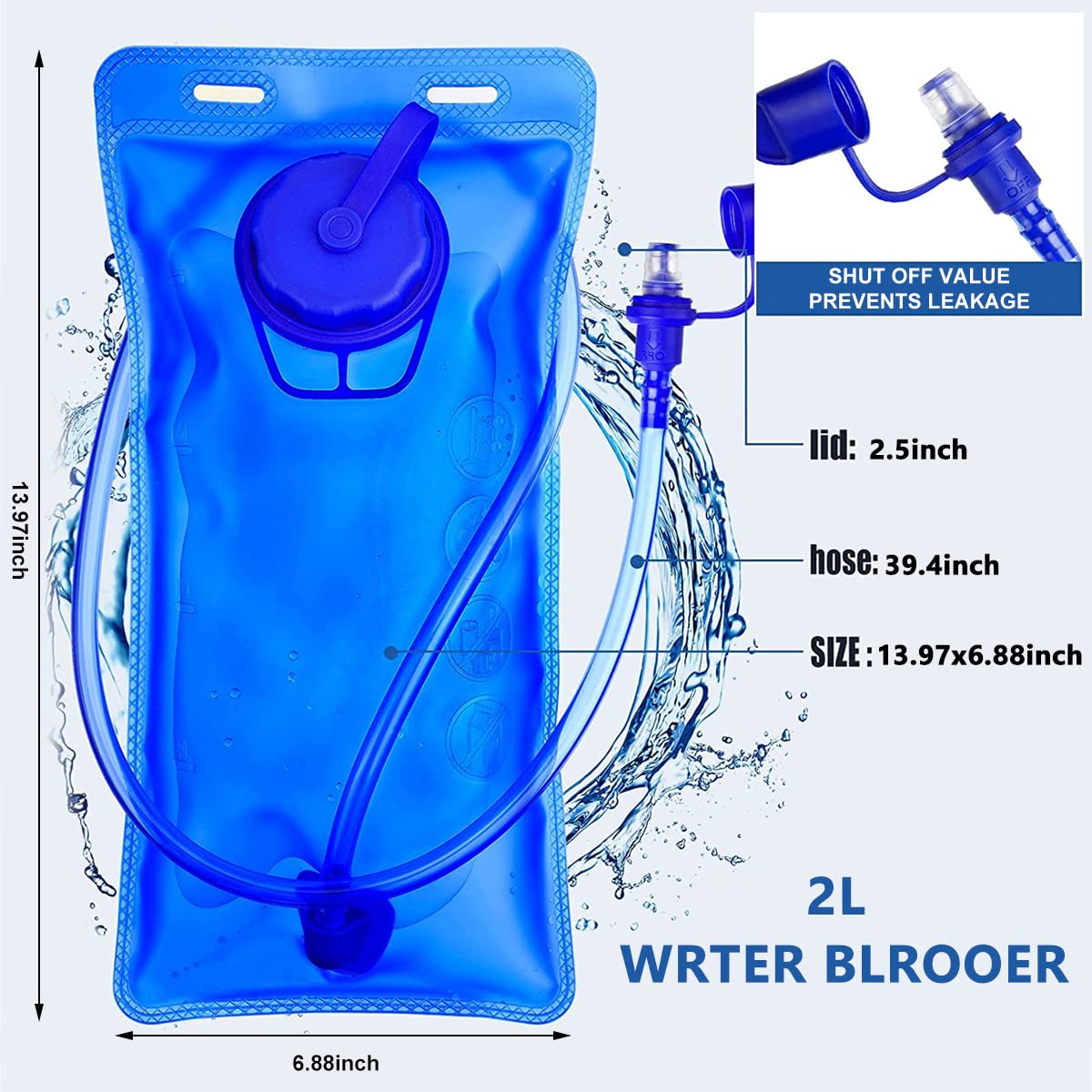 Optifit Outdoor Cycling Backpack for Hiking and Running featuring 2L Hydration Pack | 18L Lightweight Waterproof Design