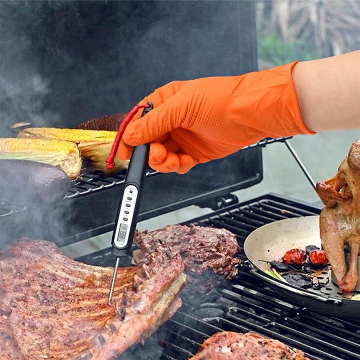 Serplex Work Gloves for Cleaning and Gardening with Textured Grip 10 Pair XL Nitrile