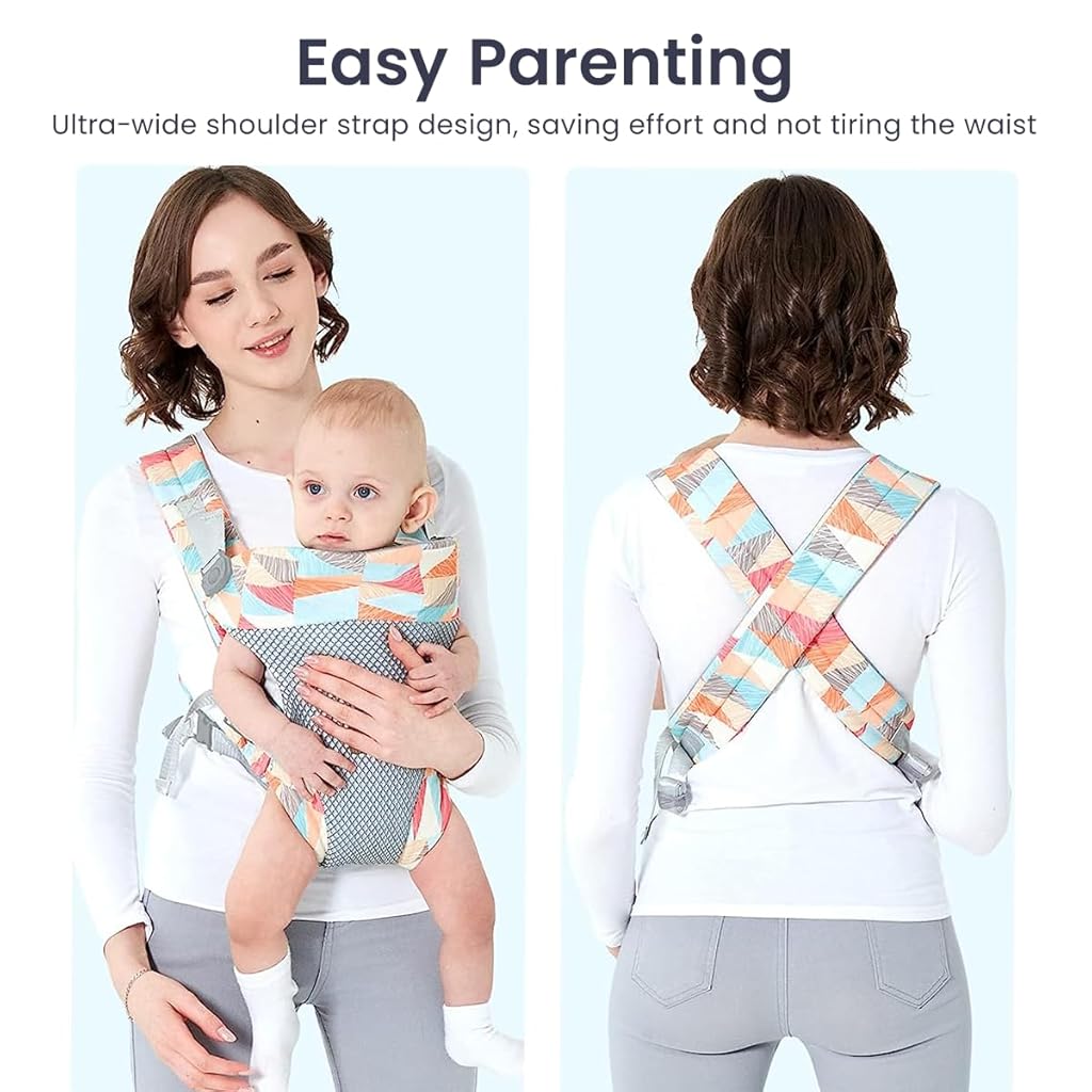 SNOWIE SOFT 4 in 1 Baby Carrier, Adjustable Kangaroo Baby Carrier Front Baby Carrier Face-in/Out, Baby Wrap Carrier Soft & Breathable Baby Carrier for Newborn to Toddler, 0-36 Months, Under 25KG